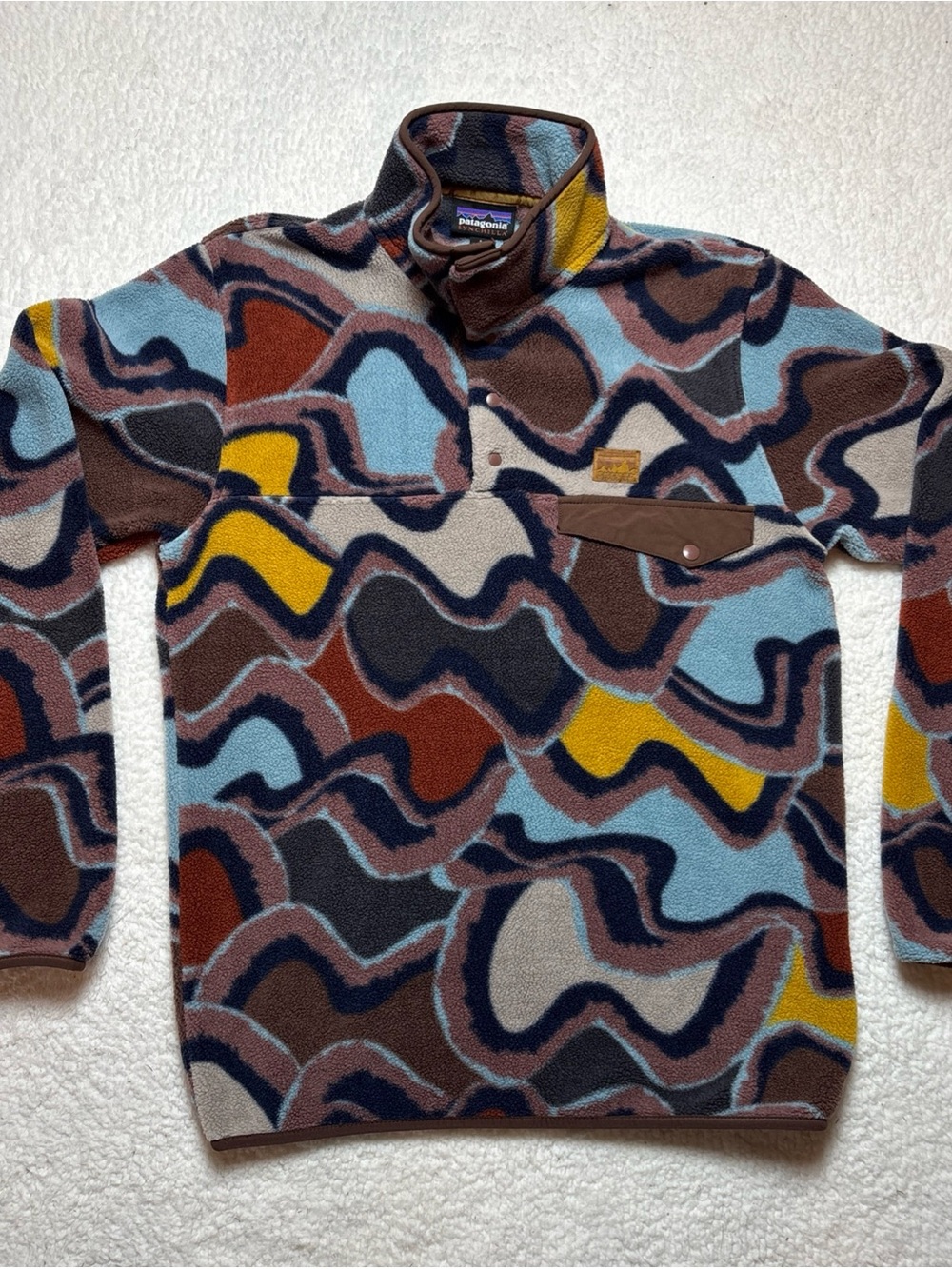 Patagonia Synchilla Snap-T Fleece Pullover Mens Small Geometric Southwestern